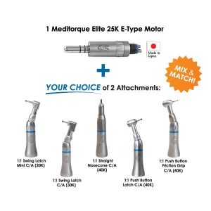 medidenta - Handpieces - Meditorque Elite 3 Piece Kit 25K