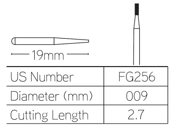 Nifty Medidenta - DynaCut Friction Grip Operative Carbide Bur 256