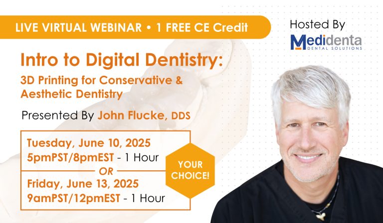 Medidenta - Education - Intro to Digital Dentistry: 3D Printing for Conservative and Aesthetic Dentistry