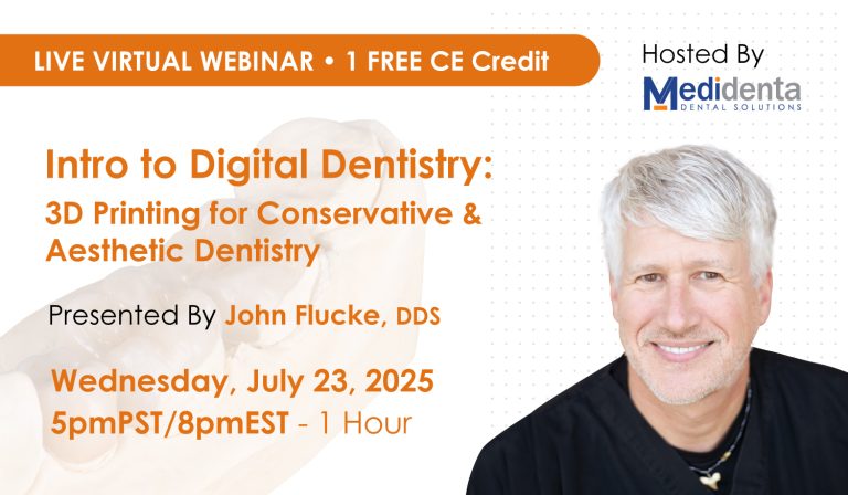 DIG Medidenta - Education - Intro to Digital Dentistry: 3D Printing for Conservative and Aesthetic Dentistry (July 23, 2025)